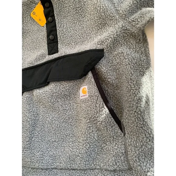 Carhartt RELAXED FIT FLEECE SNAP FRONT JACKET Size small - Picture 8 of 8